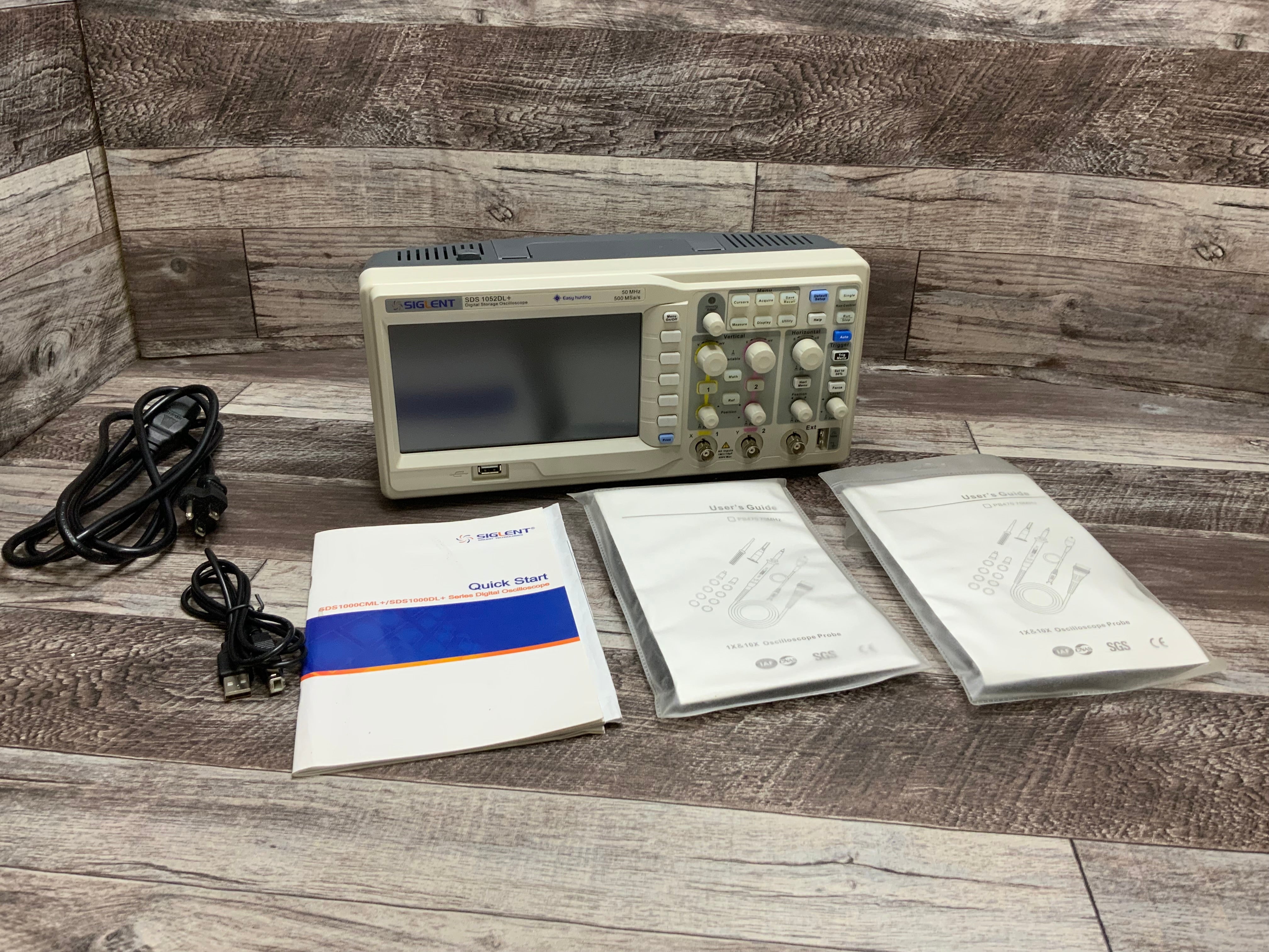 Siglent Technologies SDS1052DL+ 50 MHz Digital Storage Oscilloscope & 2 Probes (8075240112366)
